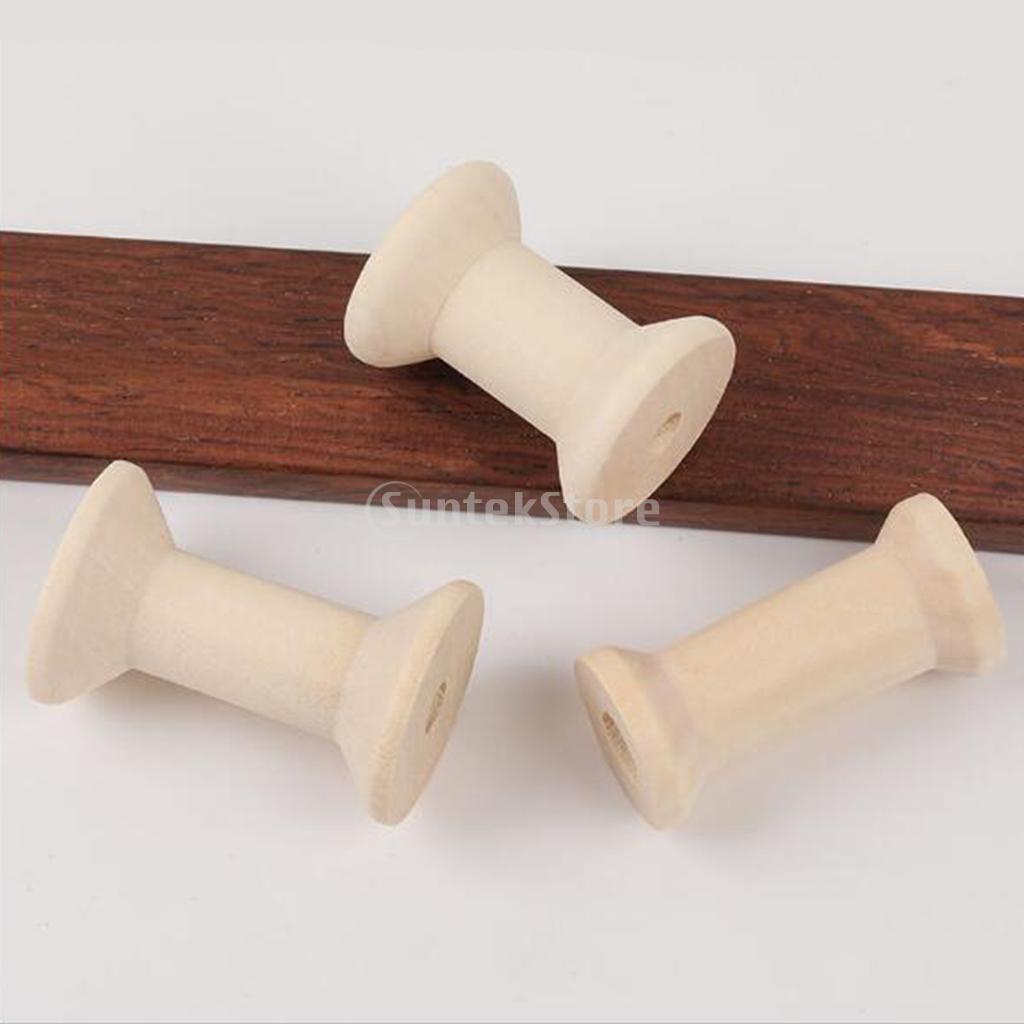 Thread Bobbins Empty - 20 pz Rocchetti in Legno Vuoti