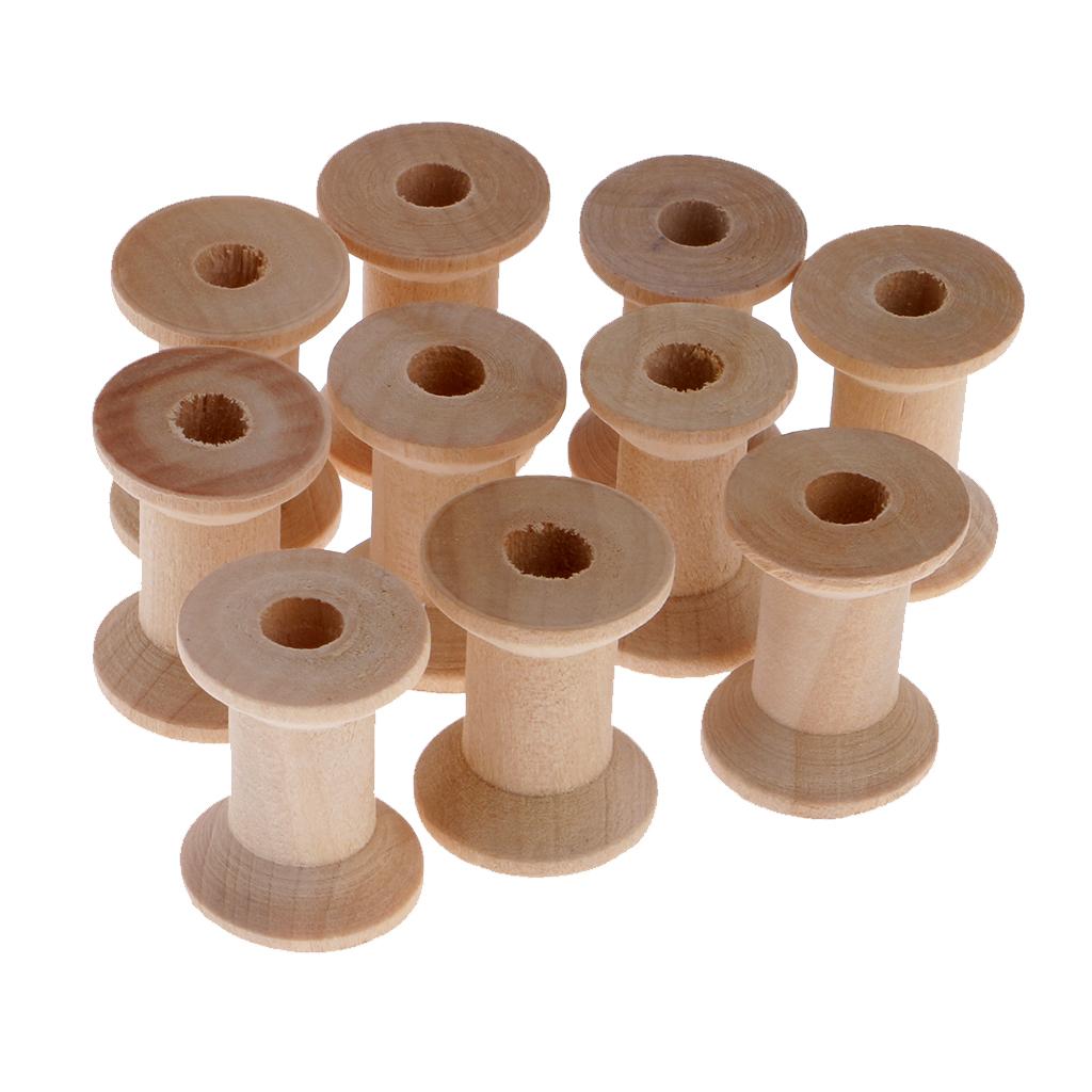 Thread Bobbins Empty - Bobine di filo vuote in legno