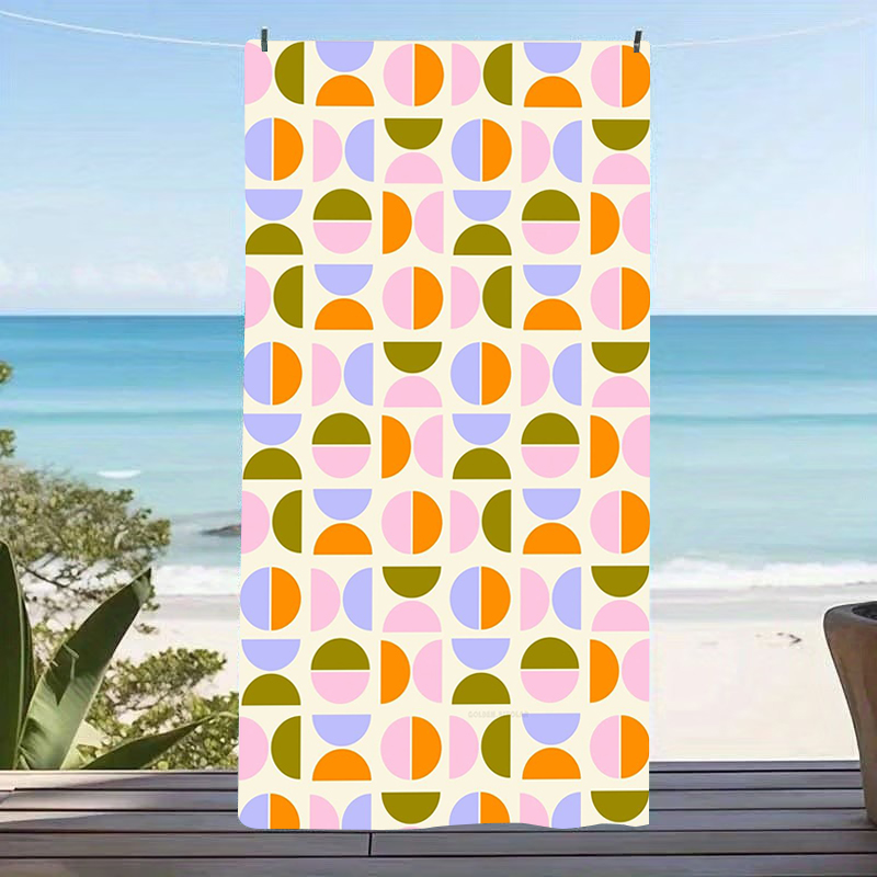 Century Textile & Sewing Supply Photos - Telo Mare in Microfibra Geometrico Stile