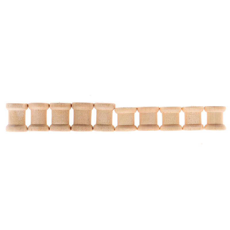 Thread Bobbins Empty - 100 Bobine in Legno Vuote per