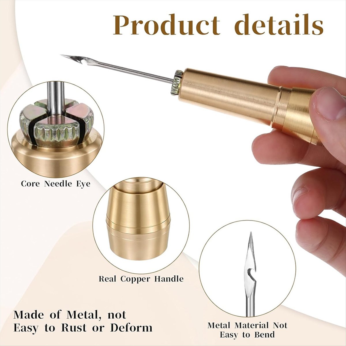 Sewing Kit - Kit punteruolo per cucito in pelle