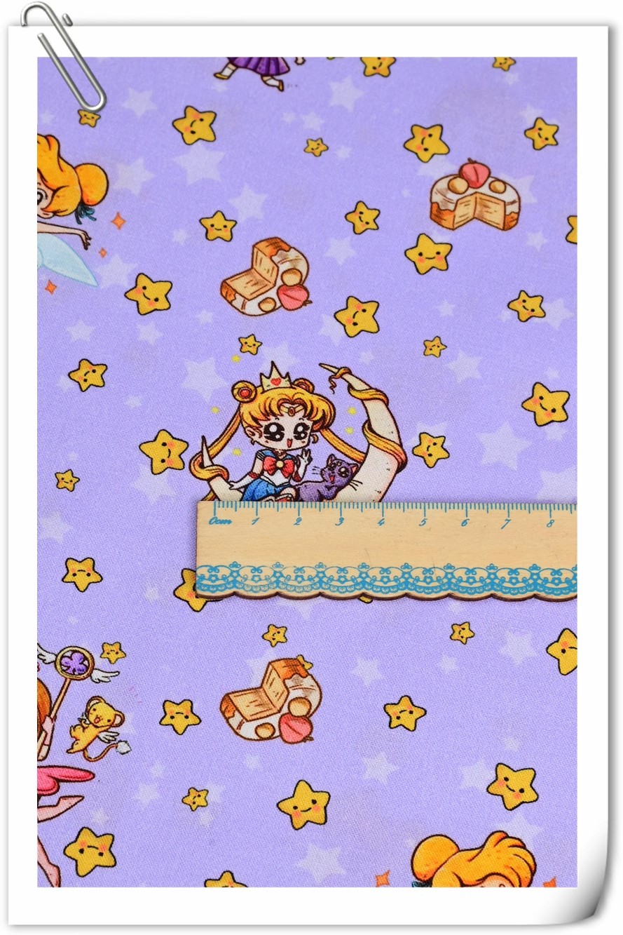 Sailor Moon Stars Cartoon Girl - Sewing Textiles recensione e prezzo