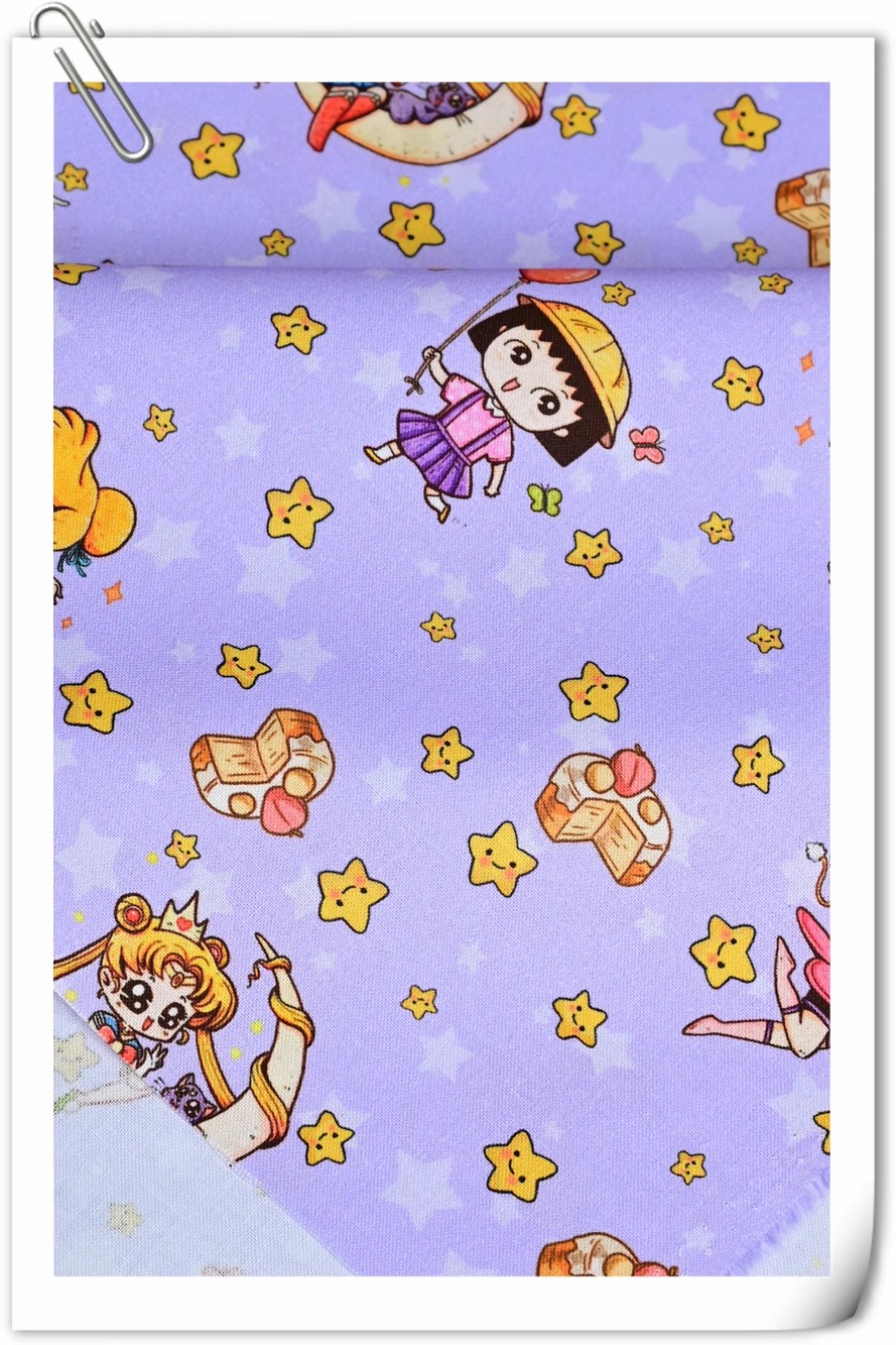 Sailor Moon Stars Cartoon Girl - Sewing Textiles recensione e prezzo