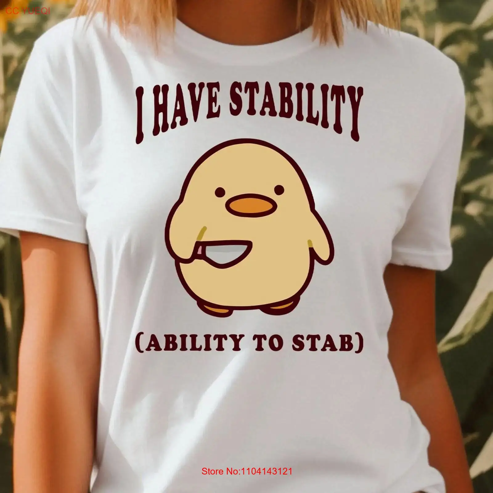 T-shirt con stampa di anatra d - Knit Stabilizer Stretch recensione e prezzo