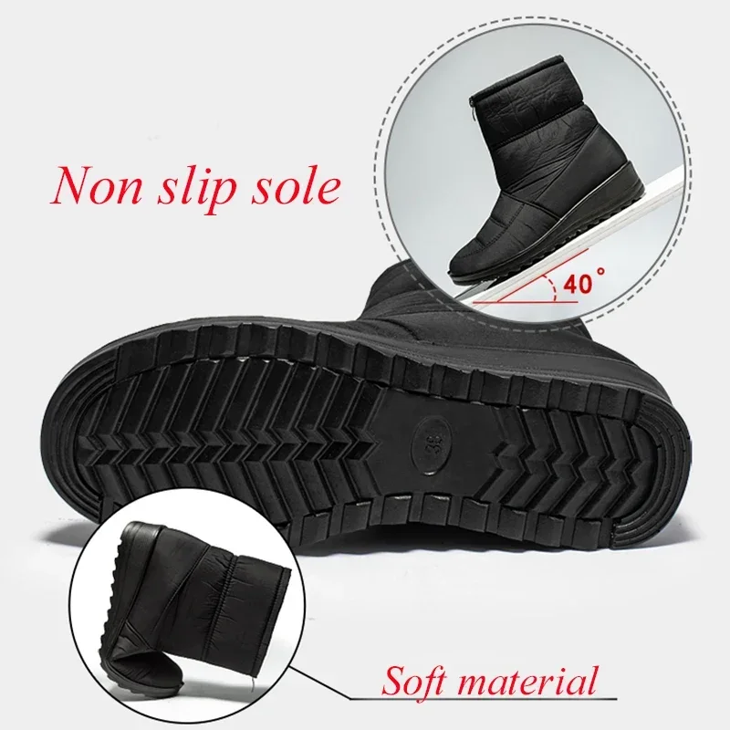 Stivali da neve impermeabili a - Sewing Front Zipper recensione e prezzo