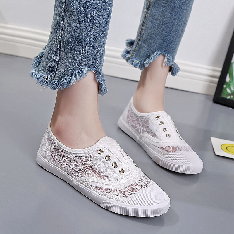 Scarpe di tela bianche in pizz - Sewing Garment recensione e prezzo