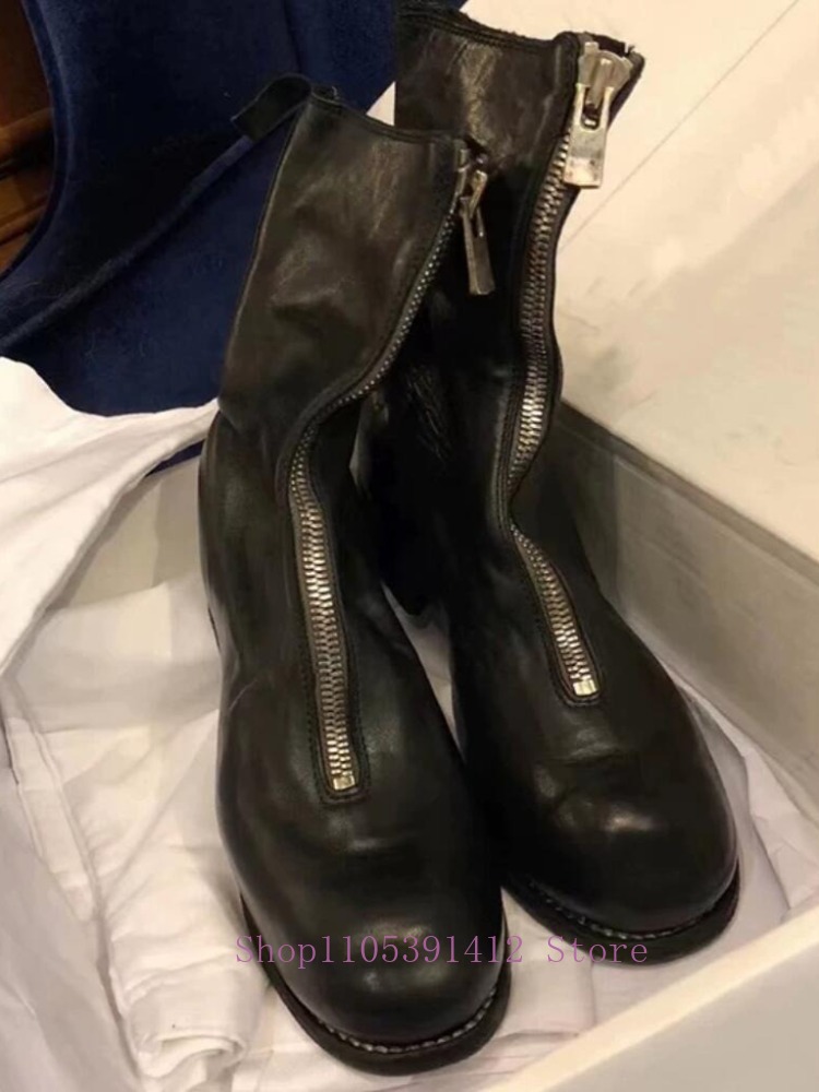 Scarpe di Lusso da Uomo in Ver - Sewing Front Zipper recensione e prezzo