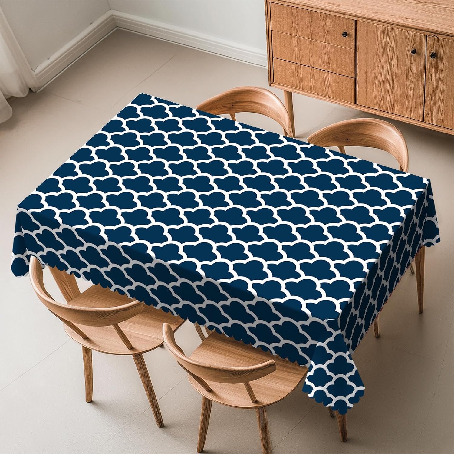 Tovaglia Blu Navy con Motivo a - Century Textile & Sewing Supply Reviews recensione e prezzo