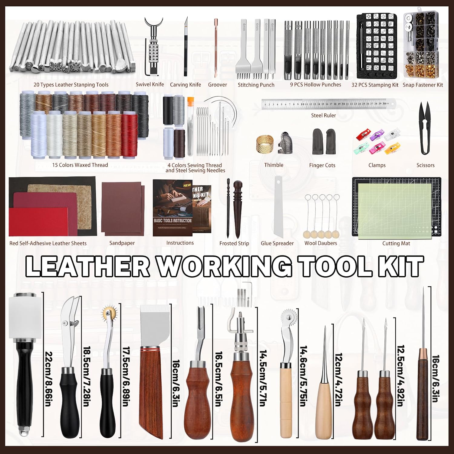 Kit per Lavorazione Pelle, Set - Sewing Kit recensione e prezzo