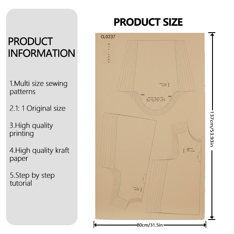 Modelli di cucito per camicett - Textile Sewing Patterns recensione e prezzo