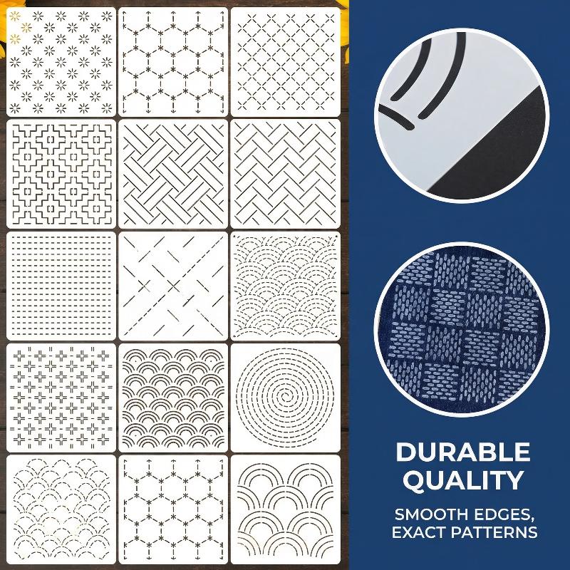 Set di Stencil per Ricamo Sash - Textile Sewing Patterns recensione e prezzo